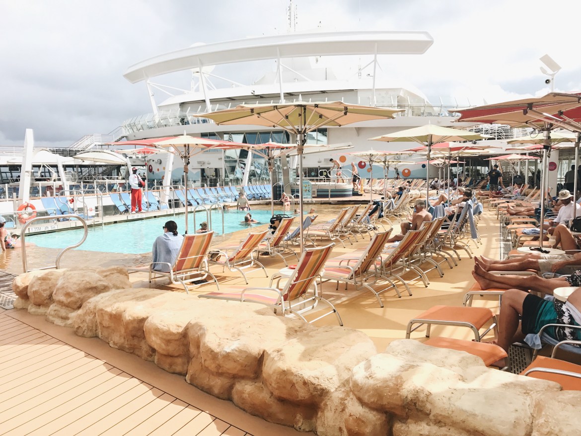 Pool on the Royal Caribbean Oasis of the Seas ship // travel // cruise ship - Oasis of the Seas Review featured by popular Los Angeles travel blogger, Ashley Hodges